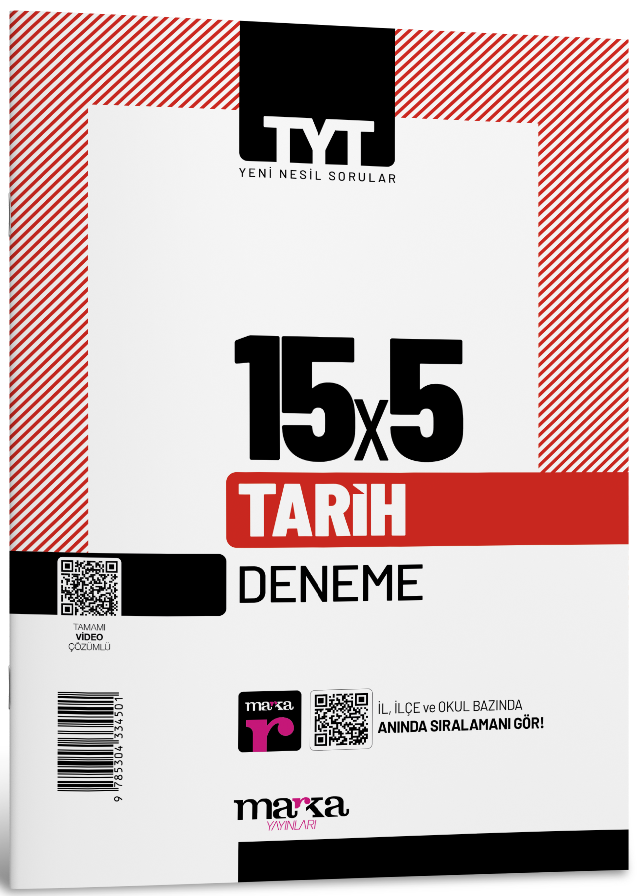 2026 TYT Tarih 15 Deneme Tamamı Video Çözümlü Marka Yayınları